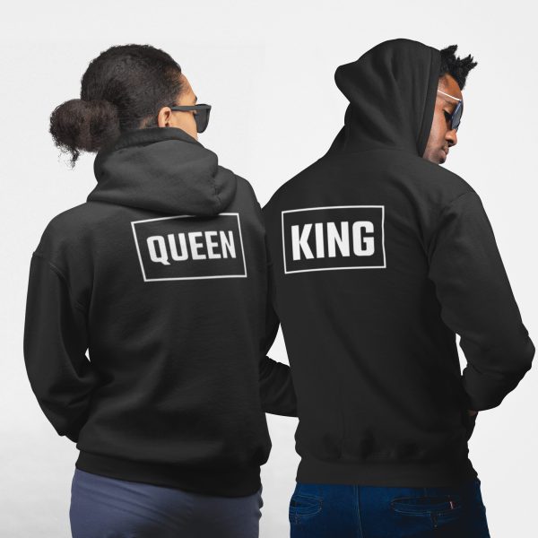 King Queen Hoodies Rechthoek