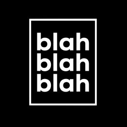 Blah Blah Blah shirt opdruk kader