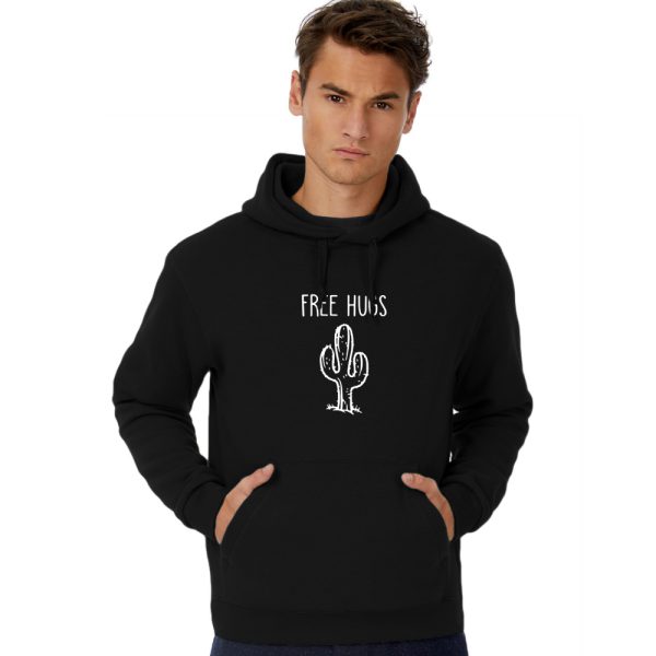 Free Hugs hoodie cactus