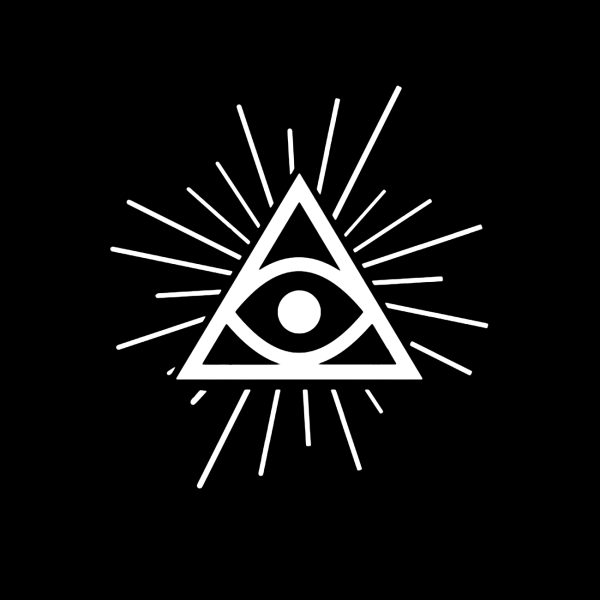 Illuminati shirt eye simpel opdruk 4