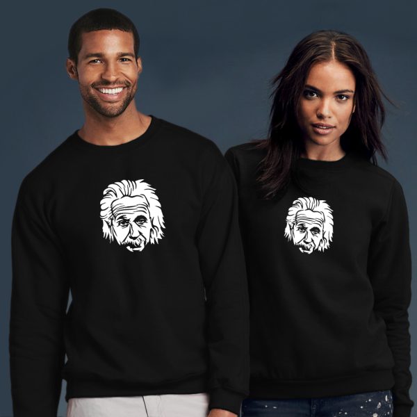 Albert Einstein sweater head