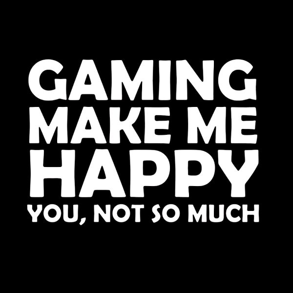 Gaming shirt Happy opdruk