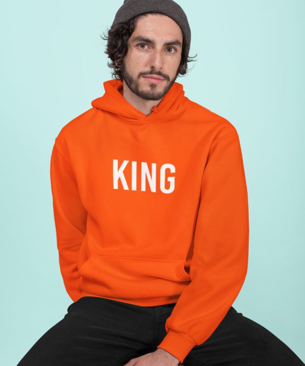 Koningsdag Hoodie King Tekst