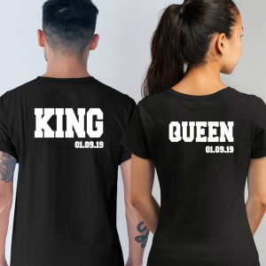 King Queen Shirt met Datum