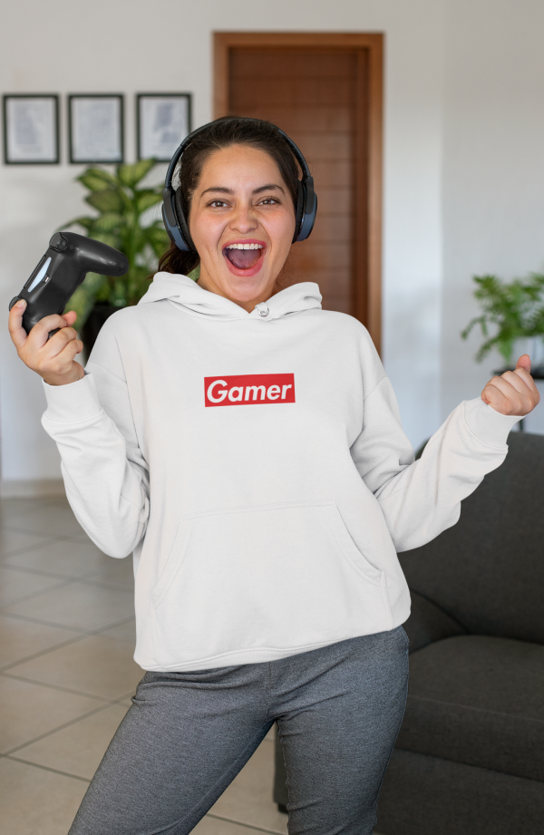 Gamer hoodie Supreme wit