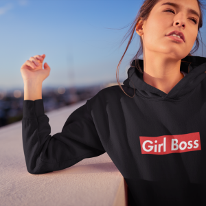 Girl Boss Hoodie Supreme zwart