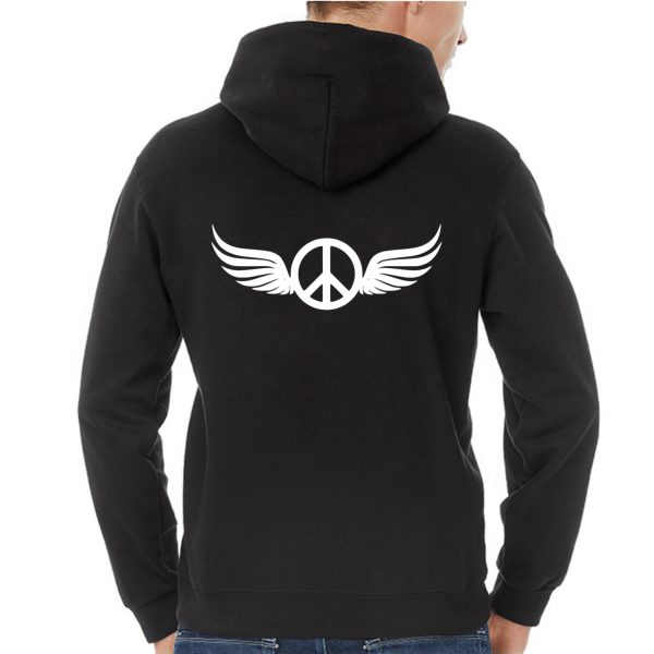 Peace hoodie wings