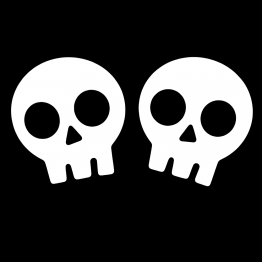 Halloween Skulls opdruk