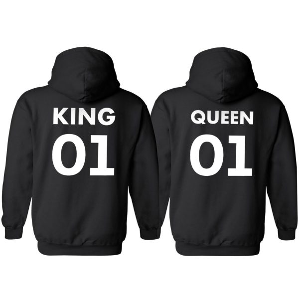 KING QUEEN 01 Hoodies Nu