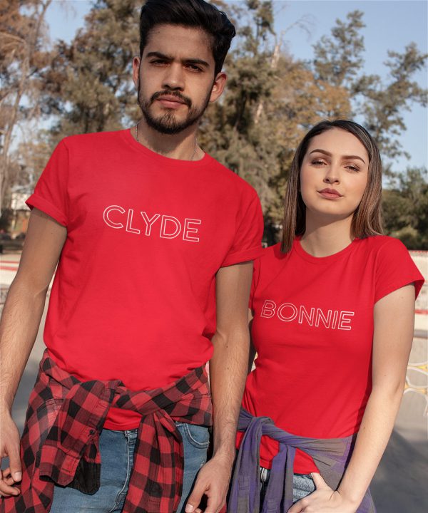 Bonnie Clyde T Shirts Rood