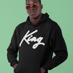 King Hoodie Premium Black