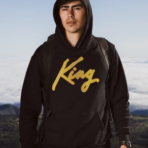 King Hoodie Premium Black Gold