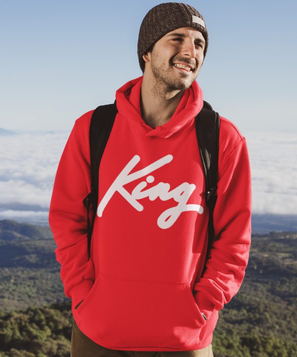 King Hoodie Premium Red