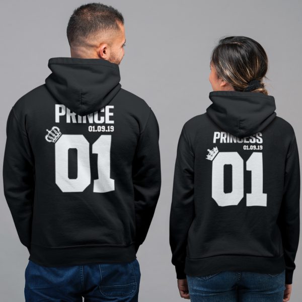 Prince Princess 01 met Datum Hoodies