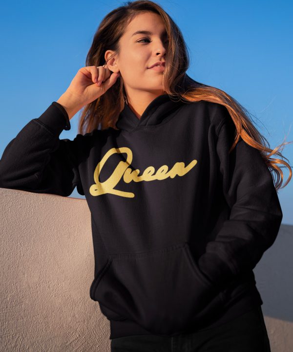 Queen Hoodie Premium Black Gold