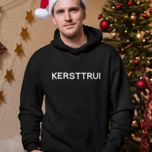 Zwarte Kerst Hoodie Kersttrui