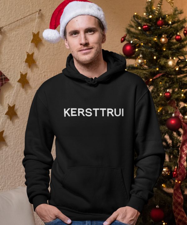 Zwarte Kerst Hoodie Kersttrui