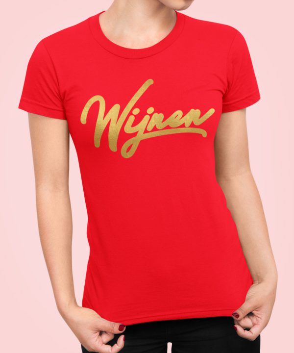 wijnen T-Shirt Red Gold