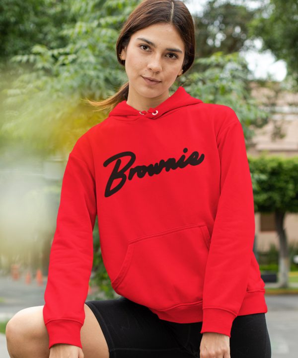 Brownie Hoodie Premium Red Black