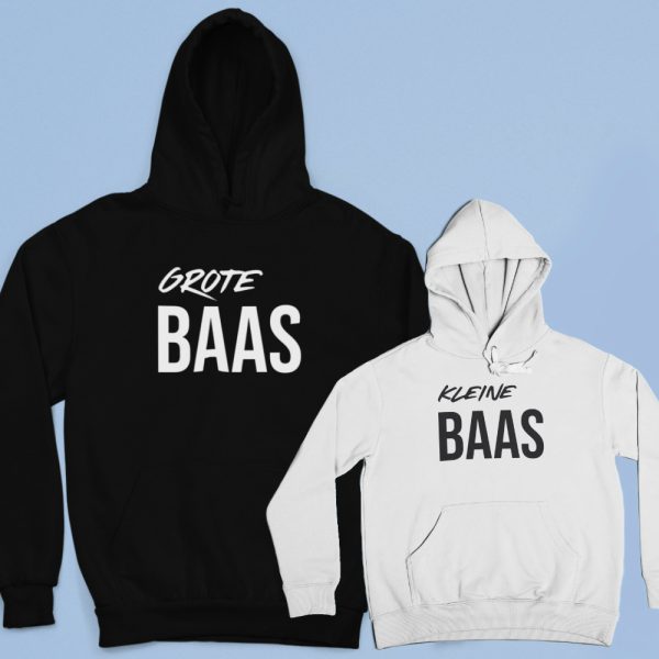 Vader Zoon Hoodie Grote Baas Kleine Baas