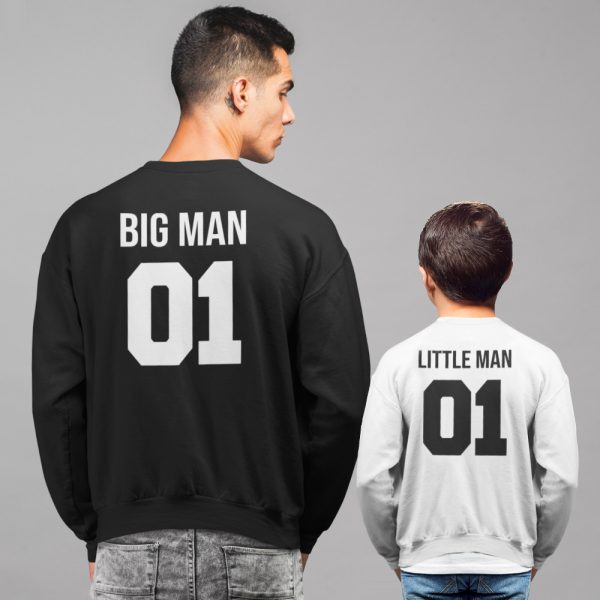 Vader Zoon Truien Big Man Little Man