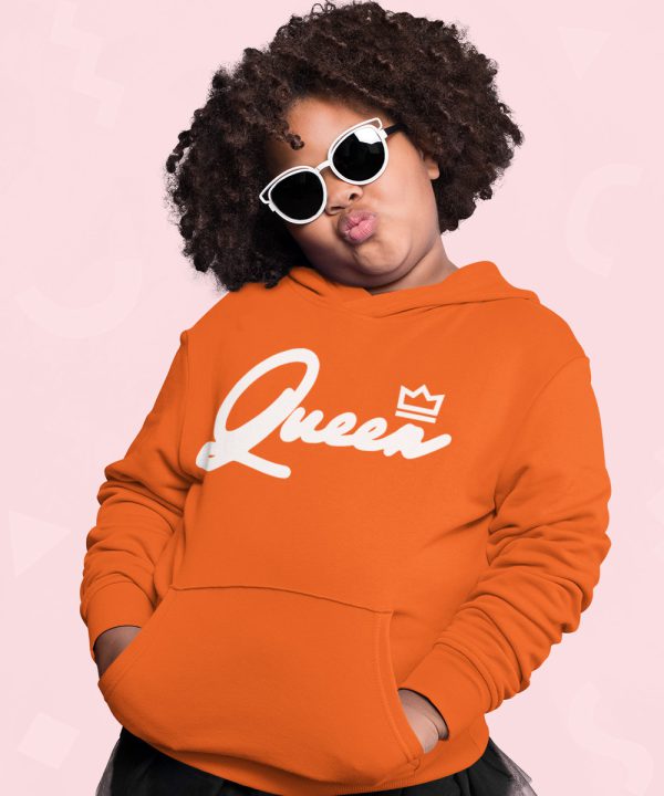 Koningsdag Hoodie Kind Queen