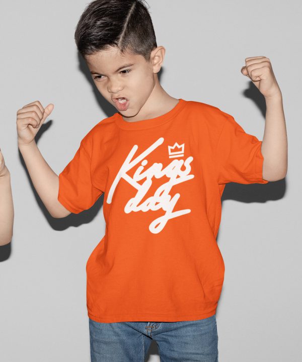 Koningsdag T-Shirt Kind Kingsday Kroon