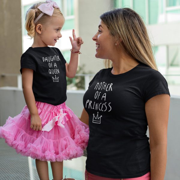 Moeder Dochter Shirts Princess Queen