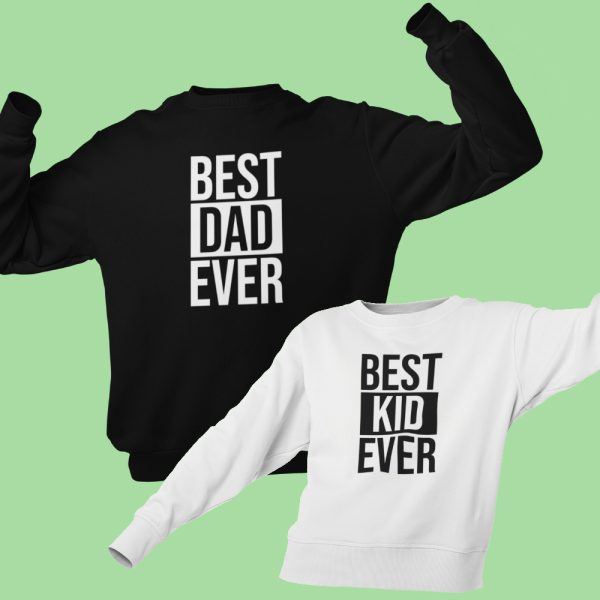 Vader Zoon Trui Best Dad Best Kid