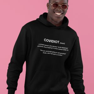 Corona Hoodie Covidiot