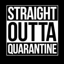 Corona Kleding Straight Outta Quarantine