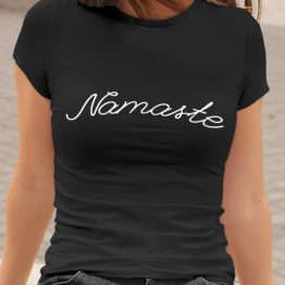 Festival Shirt Namaste zwart