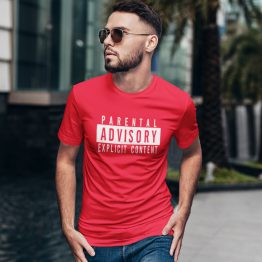 Festival Shirt Parental Advisory Rood