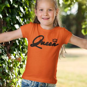 Koningsdag Shirt Kind Queen Black