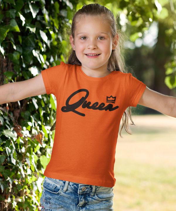 Koningsdag Shirt Kind Queen Black