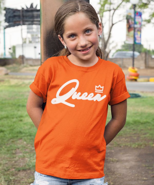 Koningsdag Shirt Kind Queen White