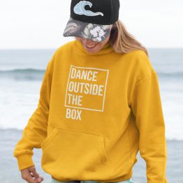 Festival Hoodie Dance Outside the Box Geel