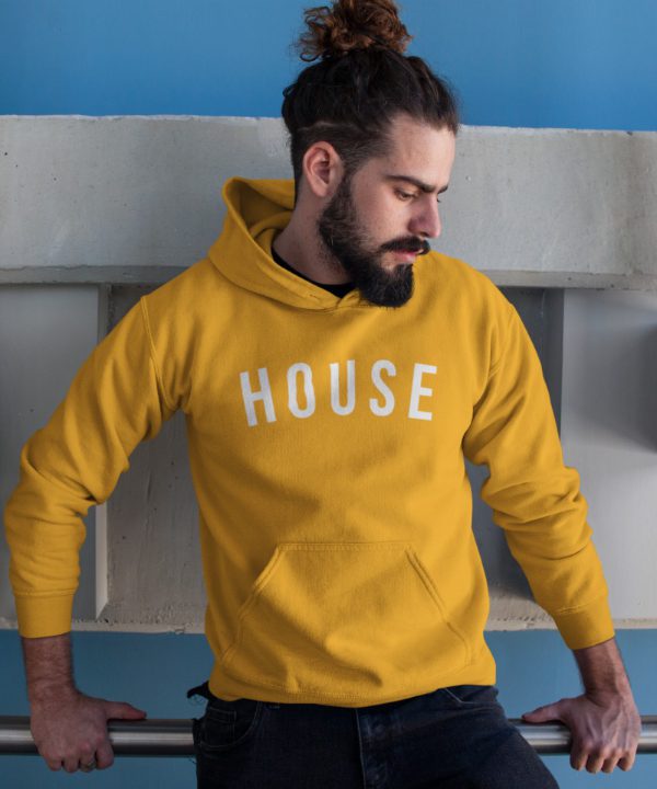 Festival Hoodie House geel