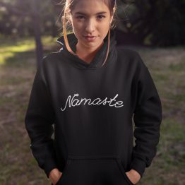 Festival Hoodie Namaste Zwart