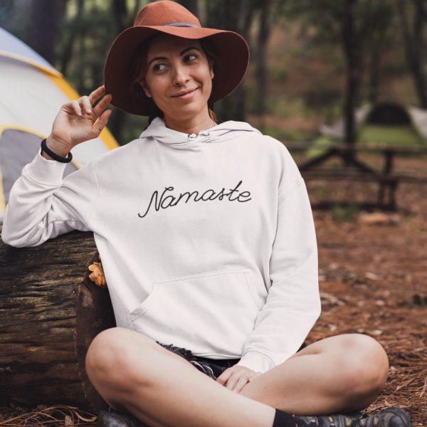 Festival Hoodie Namaste wit