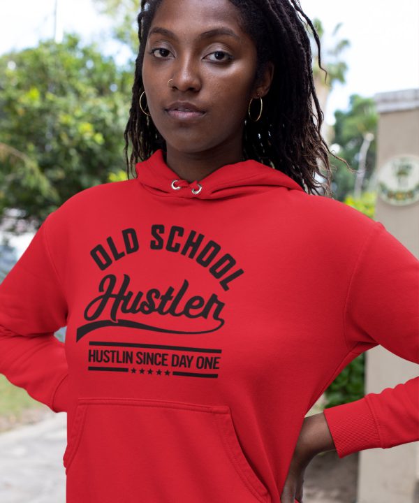 Festival Hoodie Old School Hustler Rood