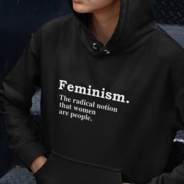 Feminisme Hoodie Definition Black