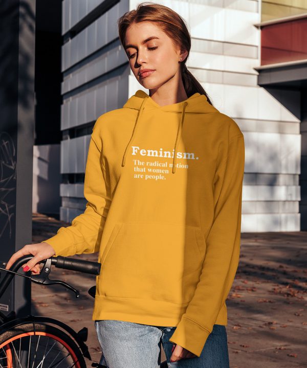 Feminisme Hoodie Definition Geel