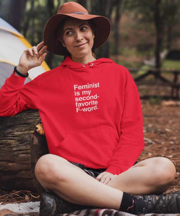 Feminisme Hoodie F-word Rood