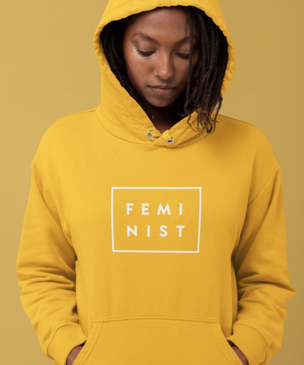 Feminisme Hoodie Feminist Geel