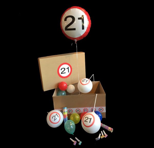 Helium ballon verjaardag 21