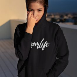 Moederdag Hoodie Momlife Black