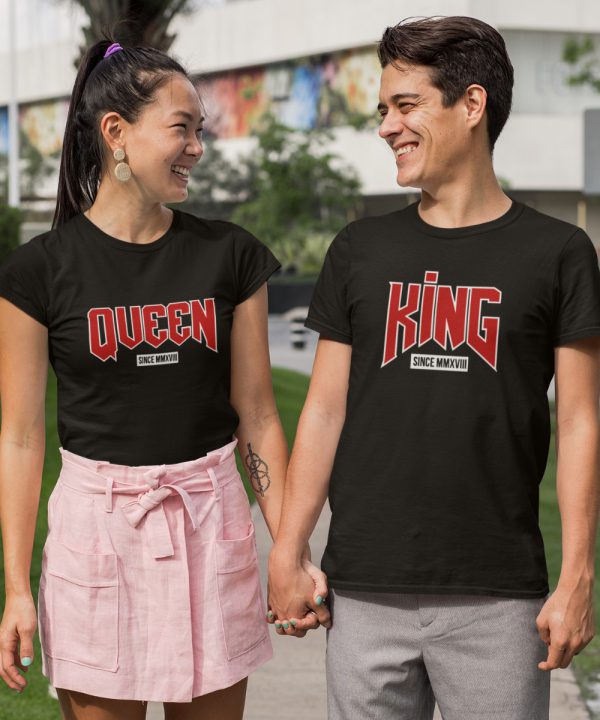 King Queen T-Shirts Premium Set