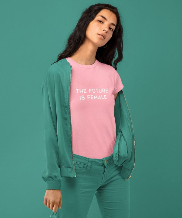 T-Shirt The Future Is Female Roze