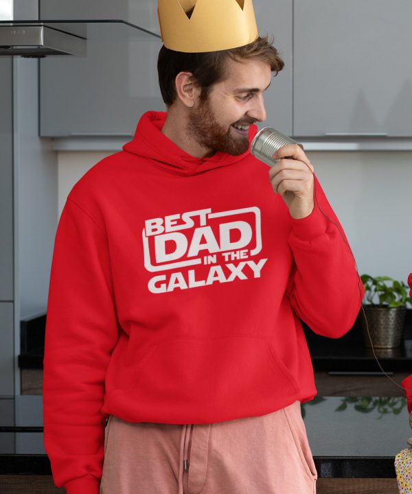 Vaderdag Hoodie Best Dad Rood